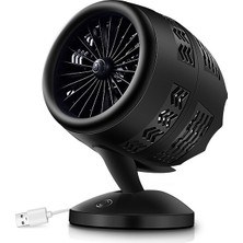 ZHKJ Shop Mini USB Hava Konveksiyon Döngüsü Elektrikli Fan Hava Soğutucu Siyah (Yurt Dışından)