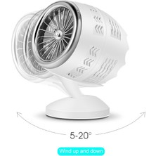 ZHKJ Shop Mini USB Hava Konveksiyon Döngüsü Elektrikli Fan Hava Soğutucu Siyah (Yurt Dışından)