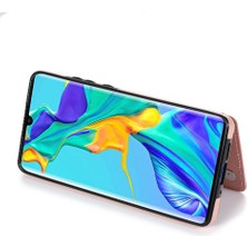 Mays Home1 Huawei P30 Desen Çiçek Çift Düğmeler Için Kart Tutucu Kılıf ile Cüzdan (Yurt Dışından)