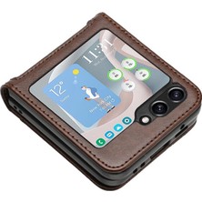 Mays Home1 Samsung Galaxy Z Flip5 Pu Deri Kart Tutucu Bilek Kayışı Için Filp Durumda (Yurt Dışından)