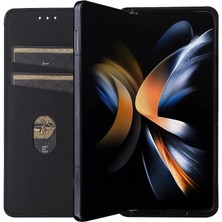 Samsung Galaxy Z Için Flip Case Fold 6 3D Desen Pu Deri Manyetik Kart (Yurt Dışından)