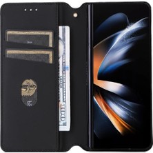 Samsung Galaxy Z Için Flip Case Fold 6 3D Desen Pu Deri Manyetik Kart (Yurt Dışından)