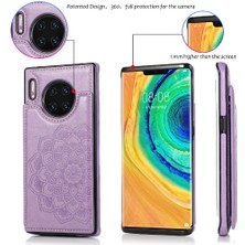 Cüzdan Kart Tutucu Kılıf ile Huawei Mate 30 Desen Çiçek Çift Flip (Yurt Dışından)