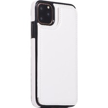 Kart Tutucu Kart Yuvaları Toka ile IPhone 11 Pro Pu Deri Için Cüzdan Kılıf (Yurt Dışından)