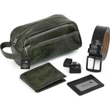 Polo Air Erkek El Çantası Cüzdan Kemer Kartlık Çakmak Set Kombin Cn-30