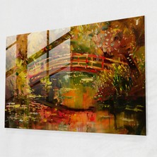 Painted Anarchy Claude Monet Büyüleyici Köprü Cam Baskı - Claude Monet, Modern Sanat, Claude Monet, Cam Baskı, 45 x 30 cm