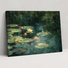 Painted Anarchy Sakin Gölet Kanvas Tablo - Claude Monet, Claude Monet, Duvar Dekorasyonu, Kanvas Tablo, 50 x 30 cm