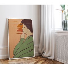 Pegziz Retro Sanatsal Kanvas Tablo Cafe Dekor Duvar Tablosu Salon Duvar Dekorasyonu