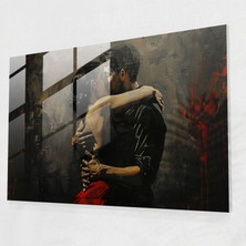 Painted Anarchy Caravaggio Stili Cam Duvar Sanatı - Caravaggio, Caravaggio Stili, Romantik Sanat, Cam Sanatı, 45 x 30 cm