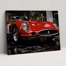 Painted Anarchy Ferrari Kanvas Tablo - Gerçekçi Hassasiyet - Ferrari, Kanvas Tablo, Duvar Dekorasyonu, Duvar Sanatı, 50 x 30 cm