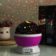 Technosmart Dönen Renkli Star Master Yıldızlı Gökyüzü Projeksiyon Gece Lambası Masa Lambası