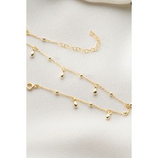 Silvano Jewelry 925 Ayar Gümüş Gold Figürlü Halhal