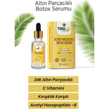 TUBALIFE 24K Altın Parçacıklı Botoks Etkili Cilt Bakım Serumu 30 ml