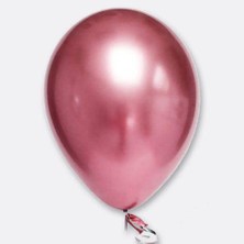 Parti Dükkanım Pembe Krom Balon 5 Adet (30 Cm)