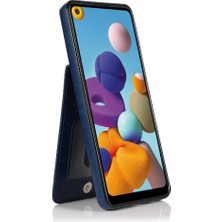 Kredi ile Samsung Galaxy A21 Kart Tutucu Kılıf Cüzdan ile Uyumlu (Yurt Dışından)