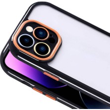 Coolacs Apple iPhone 14 Pro Max Uyumlu Kılıf Kamera Korumalı Renkli Kenar ve Çerçeve Tasarımlı Kapak