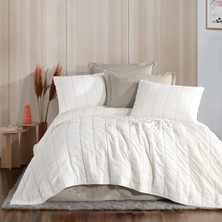 Zebra Casa Elisa Çift Kişilik Yatak Örtüsü Seti / Bej
