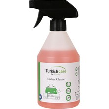 Turkishcare Bulaşık Makinesi Tableti 40 Lı x 3 Ad + Yağ ve Mutfak Temizleme Spreyi  500 ml x 2 Adet