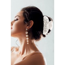 Modex Beyaz Sedefli Bride Mandal Toka (Ölçü:10 Cm)