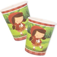 Parti Dükkanım Kırmızı Başlıklı Kız Bardak 8 Adet