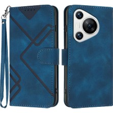 SZY Market Huawei Pura 70 Pro Için Flip Case Manyetik Kapak Çevirin Cüzdan Pu Deri (Yurt Dışından)