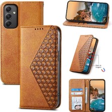 SZY Market Samsung Galaxy M34 5g Eşkenar Dörtgen Şekli Cüzdan Günlük Kullanım El Için Flip Case (Yurt Dışından)