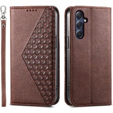 SZY Market Samsung Galaxy M54 Cüzdan Için Flip Case El Kayışı Standı Günlük Kullanım Eşkenar Dörtgen (Yurt Dışından)