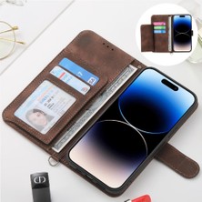 SZY Market IPhone 16 Için Flip Case Pro Max Çoklu Kredi Kartı Yuvaları Kabartmalı (Yurt Dışından)