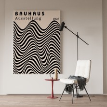 Pegziz Modern Bauhaus Sanatsal Kanvas Tablo Cafe Dekor Oda Dekor Duvar Tablosu