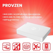 Provzen Rv Hikvision 10 Kamera Güvenlik Kamerası  20MT Gece Görüş