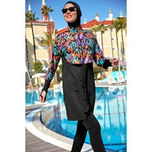 Remsa Mayo Remsa Önü Kapaklı Tam Kapalı Tesettür Mayo R105 Mercani