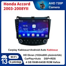 Conio Honda Accord 2003-2008YIL 4gb Ram 64GB Hafıza Android Carplay Araç Multimedya