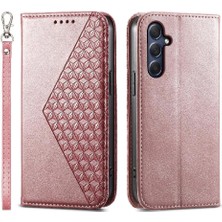 Samsung Galaxy M54 Cüzdan Için Flip Case El Kayışı Standı Günlük Kullanım Eşkenar Dörtgen (Yurt Dışından)