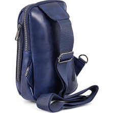 Polo Air Erkek Omuz Çantası Çapraz Göğüs ve Sırt Çantası Body Bag Vegan Deri Etn-72