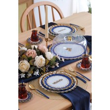Glore Elegance 6 Kişilik 33 Parça Cam Pasta Çay Servis Takımı