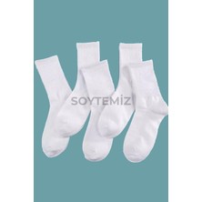 Soytemiz Düz Beyaz Kolej Çorap 6 Çift 4003 BEYAZ6LI