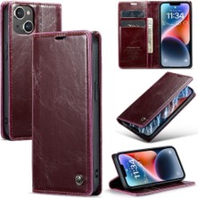 Colorful Shop Iphone 14 Için Flip Case Retro Cüzdan Kapak Manyetik Cüzdan Kickstand (Yurt Dışından)