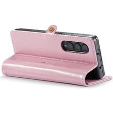 Colorful Shop Samsung Galaxy Z Için Flip Case Fold 3 5g Kart Tutucu Retro Cüzdan Kapak (Yurt Dışından)