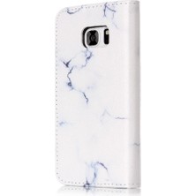 Colorful Shop Samsung Galaxy S7 Mermer Desen Tam Koruma Pu Deri Için Flip Case (Yurt Dışından)