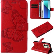 Colorful Shop Xiaomi Redmi Not 13 Için Flip Case 4g Flip Kickstand Pu Deri Darbeye (Yurt Dışından)