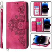 Colorful Shop Samsung Galaxy M54 Bileklik Kabartmalı Çoklu Kredi Kartı Için Flip Case (Yurt Dışından)