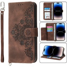 Colorful Shop Samsung Galaxy M54 Bileklik Kabartmalı Çoklu Kredi Kartı Için Flip Case (Yurt Dışından)