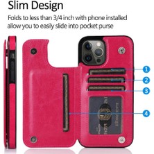 Colorful Shop Kart Tutucu ile IPhone 14 Pro Max Pu Deri Kickstand Için Cüzdan Kılıf (Yurt Dışından)