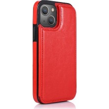 Colorful Shop Kart Tutucu ile IPhone 13 Için Cüzdan Durumda Pu Deri Çift Manyetik (Yurt Dışından)