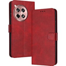 Colorful Shop Kart ile Toka ile Oneplus 12R Pu Deri Saf Renk Için Flip Case (Yurt Dışından)