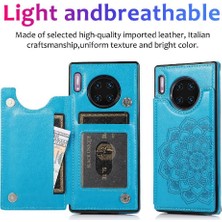 Colorful Shop Cüzdan Kart Tutucu Kılıf ile Huawei Mate 30 Desen Çiçek Çift Flip (Yurt Dışından)