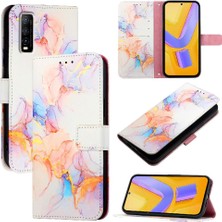 Colorful Shop Vivo Yycüzdan Mermer Desen Pu Deri Kickstand Için Kılıf (Yurt Dışından)