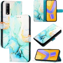 Colorful Shop Vivo Yycüzdan Mermer Desen Pu Deri Kickstand Için Kılıf (Yurt Dışından)