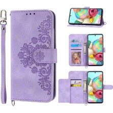 Colorful Shop Samsung Galaxy A71 4g Çoklu Kredi Kartı Yuvaları Için Flip Case Kabartmalı (Yurt Dışından)