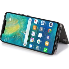 Colorful Shop Cüzdan Kart Tutucu Kılıf ile Huawei Mate 20 Pro Çift Düğmeler Pu Flip (Yurt Dışından)